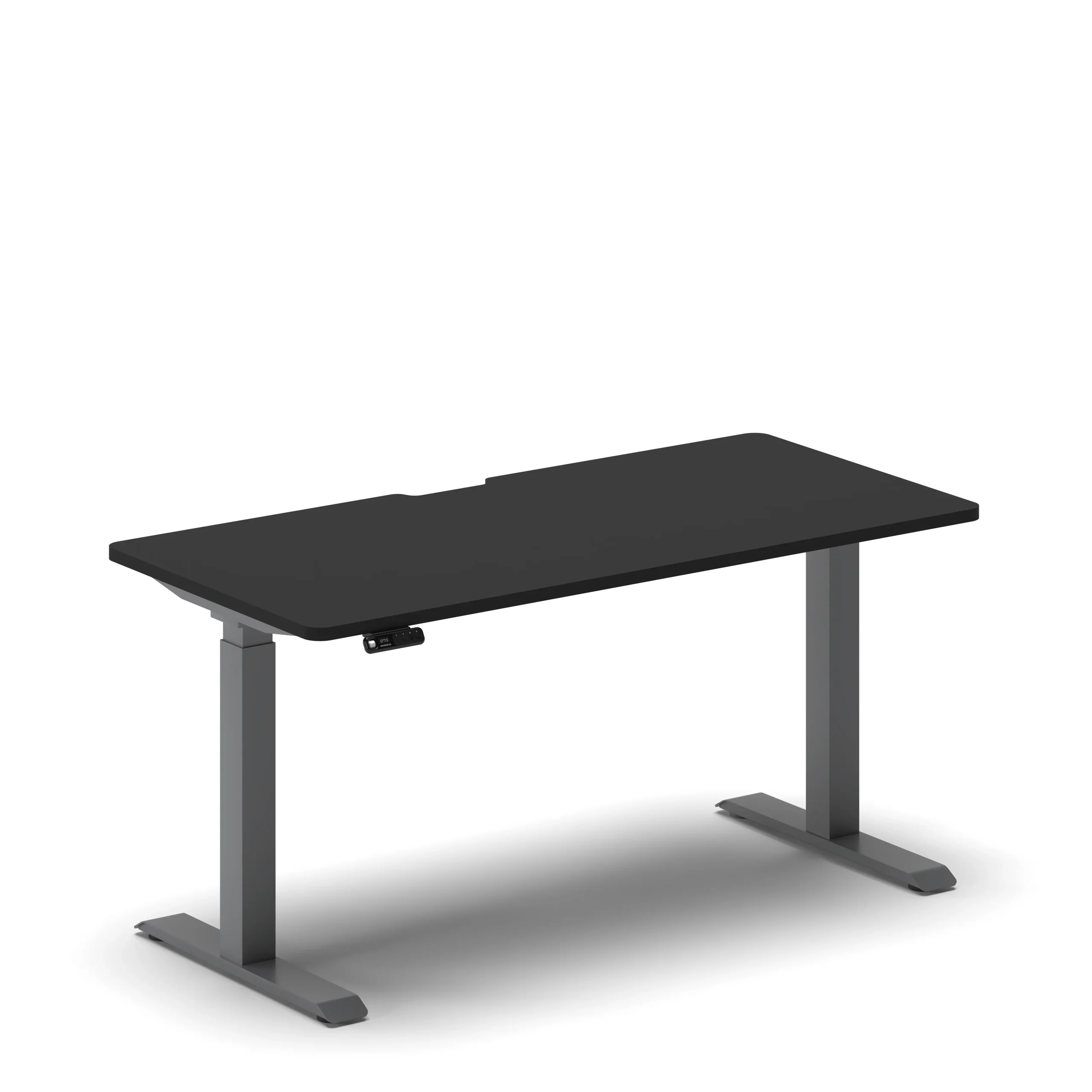 Navodesk® Pro Standing Desk Grey 150 Cm X 76 Cm Matte Black