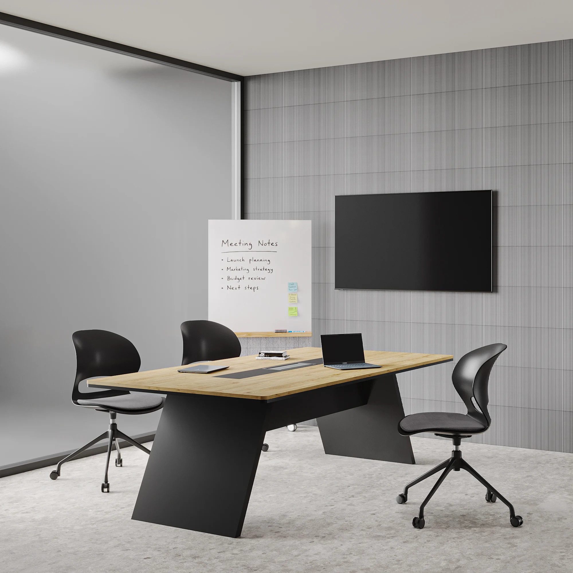 Prism Meeting Table Medium Oak