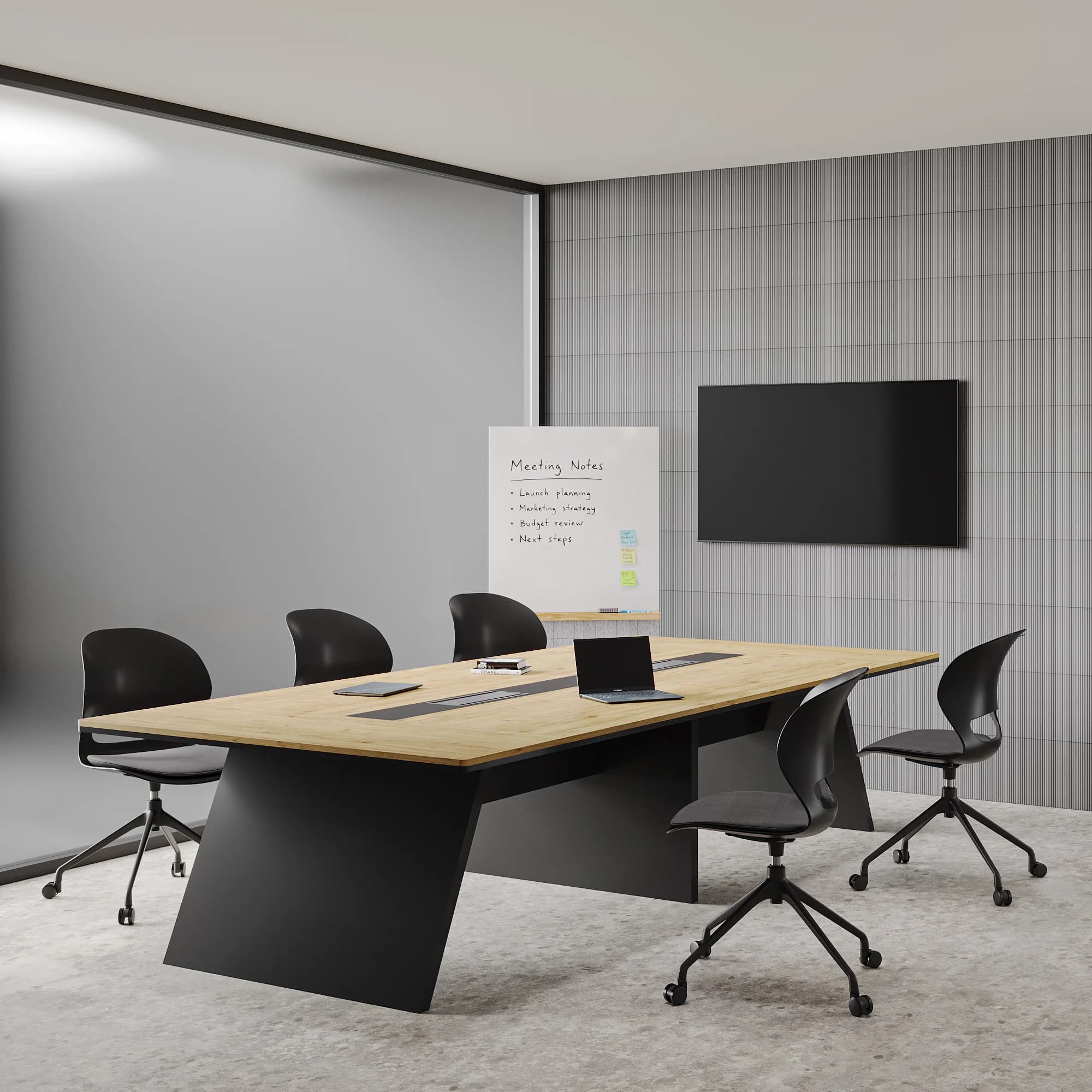 Prism Meeting Table Large Oak