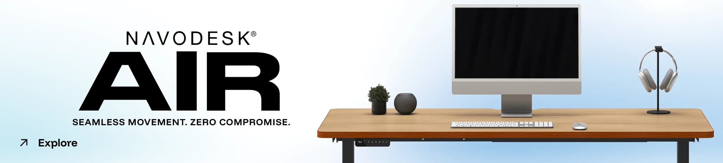 OAK Main Banner 8211 Navodesk® AIR Desk 8211 desk change 8211 OAK