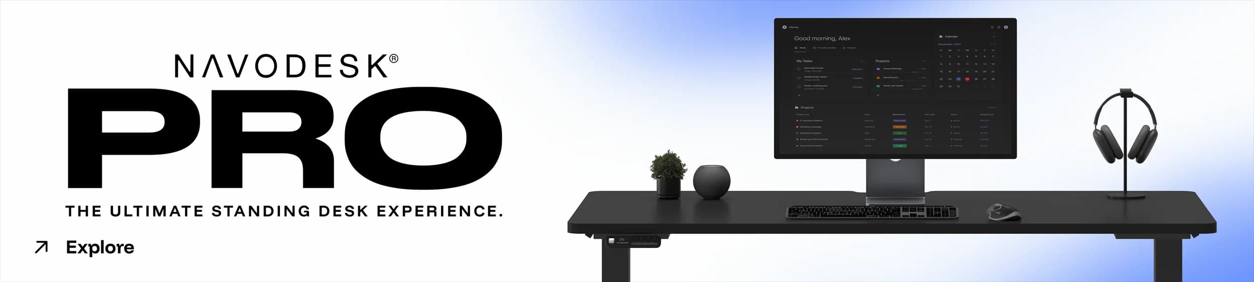 Main Banner 8211 Navodesk® PRO 8211 Standing Desk